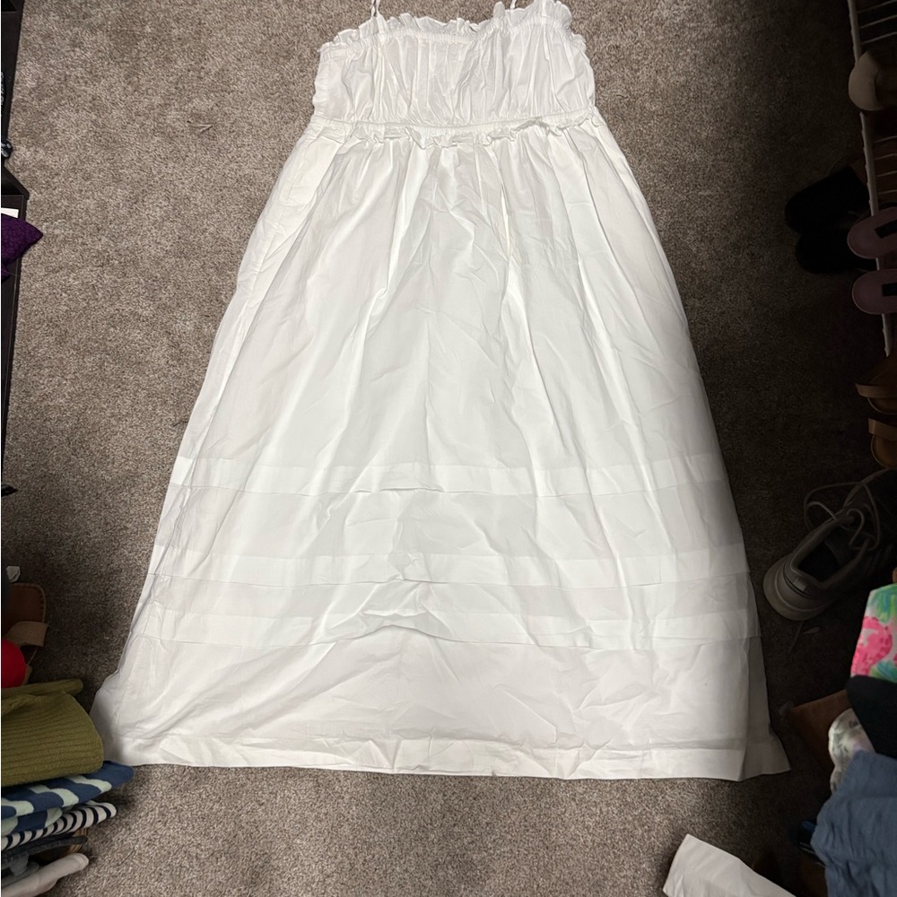 J. Crew White Maxi Dress